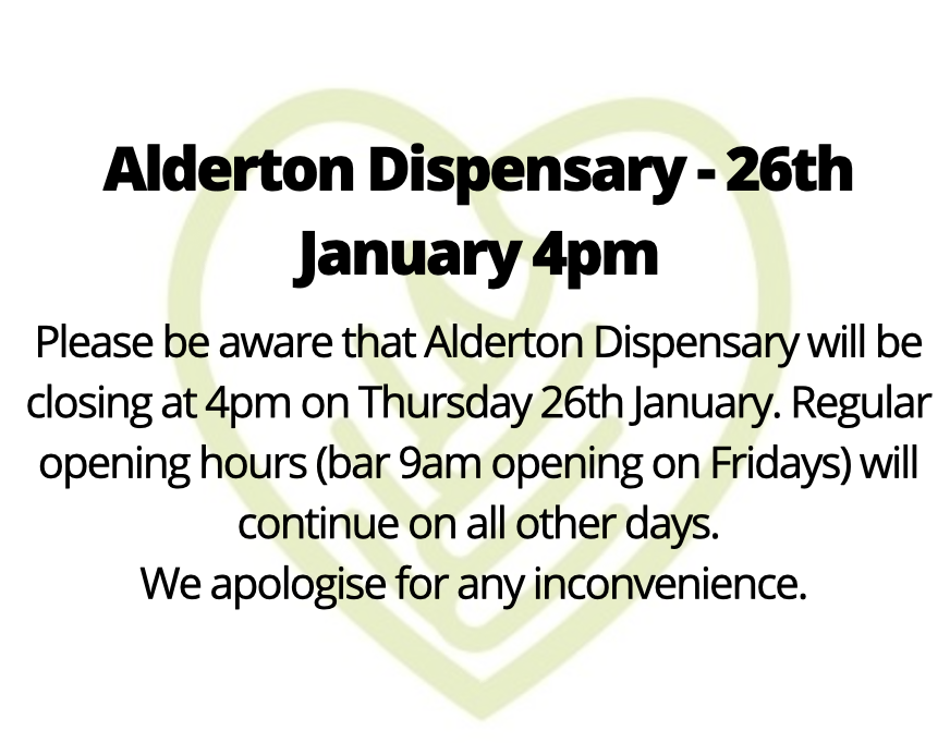 Alderton dispensary 26th jan '23